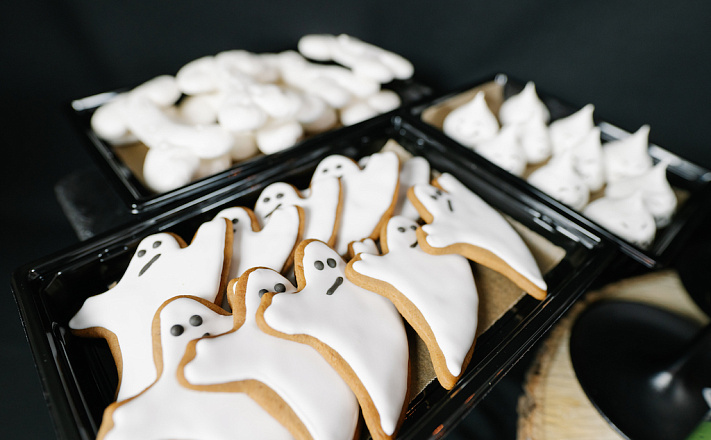 Десерты : Печенье имбирное "Привидения"