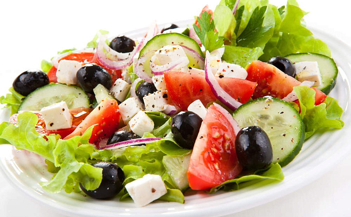 Салаты в центр стола : Салат "Греческий" с ароматными овощами с сыром Фета
