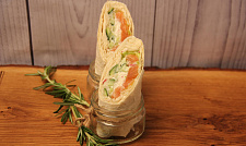 Сэндвич-ролл со слабосоленым лососем