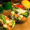Салат "Цезарь" с лососем слабой соли