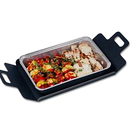 Дуэт шашлычков «Овощи и масляная рыба»