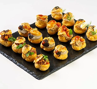 Фуршетное ассорти мини - профитролей (24 шт.)