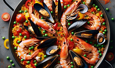 Блюда в разборе : Паэлья с морепродуктами по Министерски за 22 000  руб. (превью)