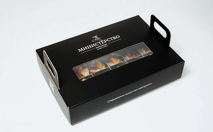 Фуршетный набор канапе и мини закусок "Птичка с кроликом"