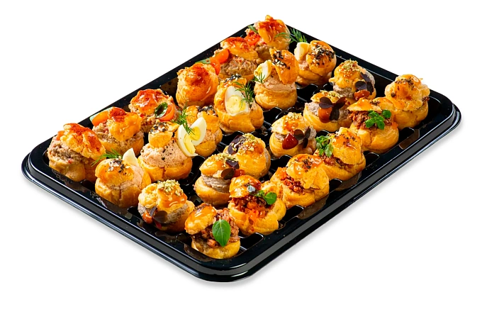 Канапе и веррины : Фуршетное ассорти мини - профитролей (24 шт.)