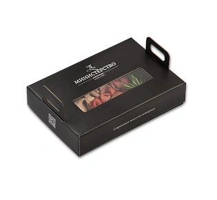 Мясное ассорти: пряный ростбиф, буженина по-домашнему, отварной говяжий язык, сервируется с душистой горчицей