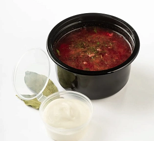 Борщ со сметаной