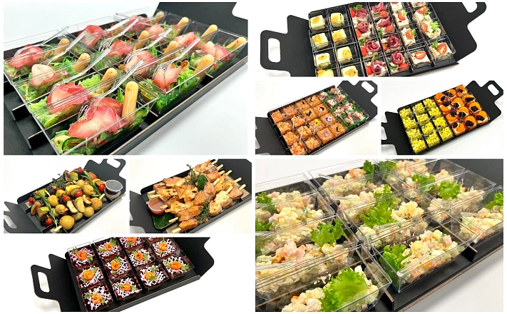 Готовые наборы : Готовый "Офисный фуршет" на 15 персон с горячими закусками и десертами