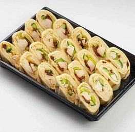 Мексиканский ролл с хумусом и куриным филе
