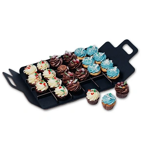 Ассорти новогодних капкейков «Зимний вечер»