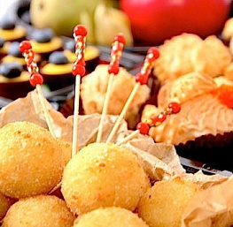 Куриные шарики в хрустящей панировке