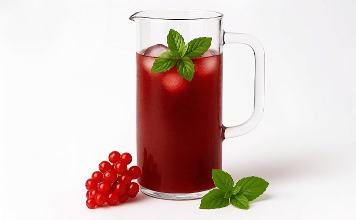 Собственное производство : Морс из красной смородины