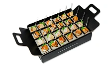 Ассорти птифур 24 штуки (с лососем, угрем, цыпленком и судаком)