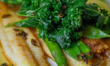 Мастер-класс по приготовлению белой рыбы (Терпуга) с соусом из зелени и печеными овощами с доставкой на ваше мероприятие (превью)