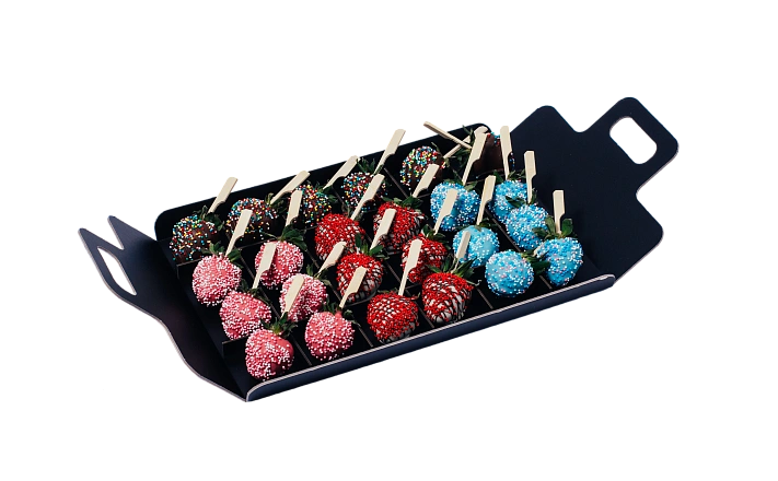 Десерты : Набор из свежей клубники в глазури