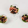 Салат из мортаделлы, вялеными томатами и маслинами