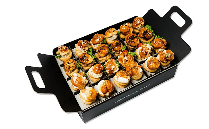 Канапе и веррины : Фуршетное ассорти мини - профитролей