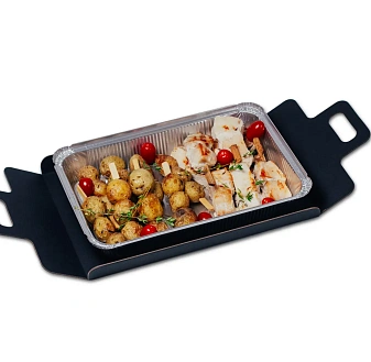 Дуэт шашлычков «Бейби-картофель и масляная рыба»