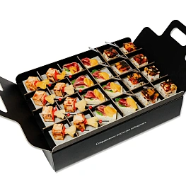 Фуршетный набор канапе и мини закусок "Птичка с кроликом"