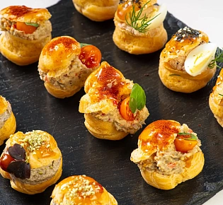 Фуршетное ассорти мини - профитролей (24 шт.)