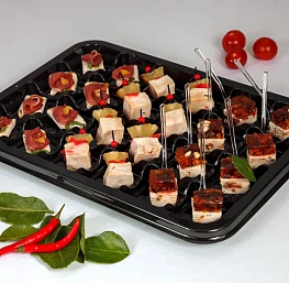 Фуршетный набор канапе и мини закусок "Птичка с кроликом" (24 шт.)