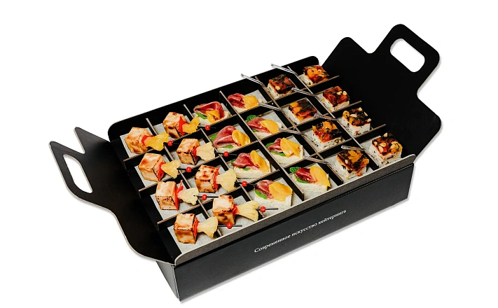 Канапе и веррины : Фуршетный набор канапе и мини закусок "Птичка с кроликом"