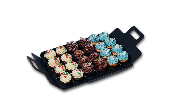 Десерты : Ассорти новогодних капкейков «Зимний вечер»