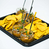 Икра из печеных овощей с чипсами из мексиканского лаваша