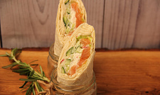 Сэндвич-ролл со слабосоленым лососем с доставкой на ваше мероприятие (превью)