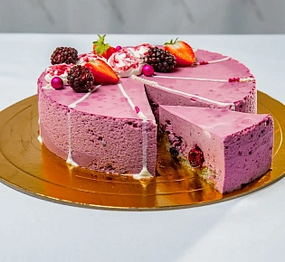 Йогуртовый торт с черникой