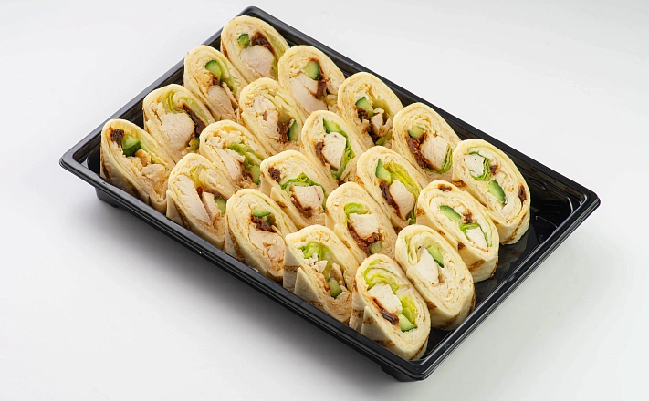  : Мексиканский ролл с хумусом и куриным филе
