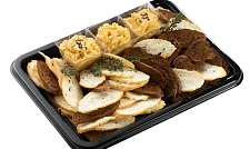 Хумус с дуэтом тостов из багета