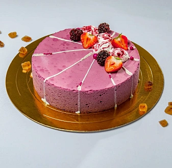 Йогуртовый торт с черникой