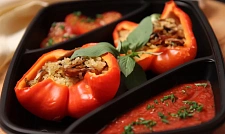 Болгарский перец фаршированный булгуром и грибами