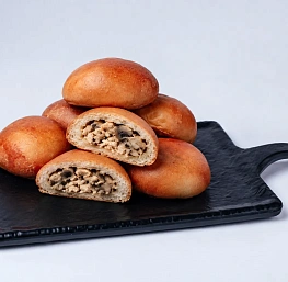 Пирожки с курицей и грибами из дрожжевого теста