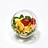 Салат из куриной грудки су-вид с обожжёнными томатами черри и ломанным бэби картофелем